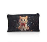 POLERO Trousse à crayons avec fermeture éclair pour filles et garçons, Chat Galaxie, Taille unique, Cartable