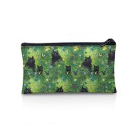 POLERO Trousse à crayons avec fermeture éclair pour filles et garçons, Chat Noir Papillon Prairie, Taille unique, Cartable