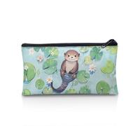 POLERO Trousse à crayons avec fermeture éclair pour filles et garçons, Lotus loutre, Taille unique, Cartable