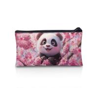 POLERO Trousse à crayons avec fermeture éclair pour filles et garçons, Panda Cherry Blossom, Taille unique, Cartable