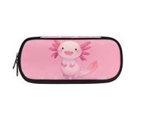 POLERO Trousse à crayons de dessin animé pour garçons et filles - Trousse de papeterie mignonne - Fournitures de bureau, Cœurs axolotl, Taille unique, Cartable