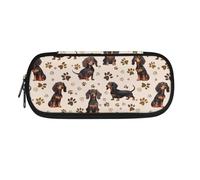 POLERO Trousse à crayons pour bureau, école, papeterie, trousse à crayons pour filles, garçons, adolescents, étudiants, Patte de chien teckel, Taille unique, Cartable