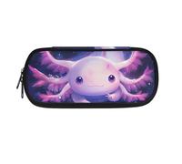 POLERO Trousse à crayons pour bureau, école, papeterie, trousse à crayons pour filles, garçons, adolescents, étudiants, Axolotl Galaxy, Taille unique, Cartable