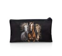 POLERO Trousse à crayons pour fournitures scolaires et de bureau avec fermeture éclair, cheval, Taille unique, Cartable