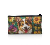 POLERO Trousse à crayons pour l'école, la papeterie, le bureau, les voyages, le maquillage, les cosmétiques, Corgi., Taille unique, Cartable