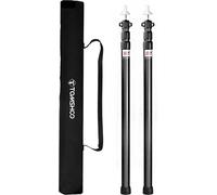 Pôles de tente réglables en 3 parties, portables, légers, en aluminium, 3 mètres, 2 pièces, pour le camping, la protection, le hamac, la protection contre la pluie