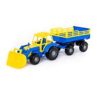 Polesie 35288 Tracteur Avec Remorque Et Pelleteuse Dans La Grille