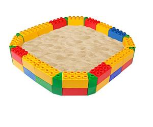 Polesie Wader Bac à sable Blocs XXL de construction 120x120x23 cm