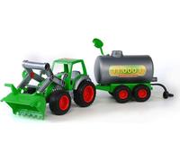 Polesie Wader Tracteur avec chargeur frontal et camion-citerne 57x15x17 cm 1450616