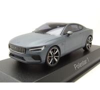 Polestar 1 2020 Osmium Gris % 26 Black Structure 1:43 Model 871005 Norev