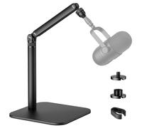 POLESTO Support de Micro Bureau, Bras de Fixation Réglable avec 1/4"-3/8"-5/8" Adaptateurs pour Blue Yeti, Fifine, HyperX, Caméras et Webcams - Idéal pour Enregistrement, Podcast et Streaming