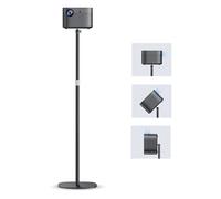 POLESTO Support de Projecteur en métal, Hauteur réglable de 50 à 125cm avec Rotation d'angle à 360°, Peu encombrant, Supporte jusqu'à 5 kg, Compatible avec Projecteur, Appareils Photo et Plus Encore