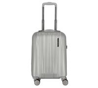 Polestream Moonrock 4 roulettes Trolley de cabine S 55 cm avec soufflet d'extension couleur argent