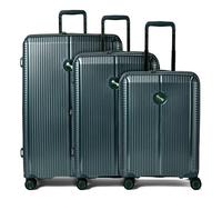 Polestream Paris 4 roulettes Set de valises 3 pièces avec soufflet d'extension vert