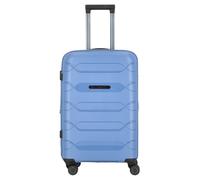 Polestream Strz by Asteroid 4 roulettes Trolley M 64 cm avec soufflet d'extension bleu
