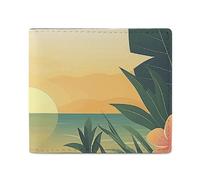 POLESVBM Portefeuille Sun Sets sur carte imprimé Porte-monnaie pour homme Design minimaliste Style Taille unique Décontracté, Style :, Taille unique, Décontracté