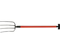 Polet Fourche à fumier longueur des dents 320 mm 4 dents manche en T en fibre...