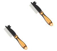 POLGDW Lot de 2 peignes for chien, brosse à poils de chien, peigne anti-chute avec poignée, peigne compact for poils de chat, peigne for animaux de compagnie, multi-outils, brosse de toilettage for ch