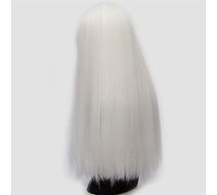 POLGDW Perruques Perruques de Cosplay for Femmes 26 Pouces Long Cheveux Droits Noirs Blanc Vert Rouge Violet Or Brun Rose Perruque synthétique avec Frange Perruque(4 UK)