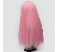 POLGDW Perruques Perruques de Cosplay for Femmes 26 Pouces Long Cheveux Droits Noirs Blanc Vert Rouge Violet Or Brun Rose Perruque synthétique avec Frange Perruque(3)