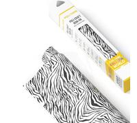 Poli-Flex® Design Transferfolie für Textilien - Designfolie in Zebra Optik Zum Aufbügeln, Plotterfolie für DIY Shirts, Zebra, 30,5 cm x 61 cm