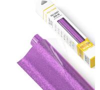 POLI-FLEX® PEARL GLITTER® Film à paillettes pour textiles - Film flexible avec effet pailleté à repasser - Film pour traceur pour t-shirts DIY - Lavande - 30,5 cm x 61 cm