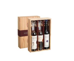 Poli Grappa Baby Pack ORO 40% Vol. 3x0,1l in Holzkiste