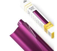 POLI-TAPE POLI-FLEX® TURBO® Film de transfert pour tissus Film flexible à appliquer avec fer à repasser pour T-shirts de bricolage Rose brillant brillant 30,5 cm x 122 cm