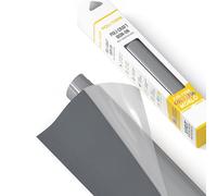 POLI-TAPE TUBITHERM® FLOCK - Film de Transfert Velouté pour Textiles - Thermocollant pour T-Shirts DIY - Anthracite - 30,5 cm x 61 cm