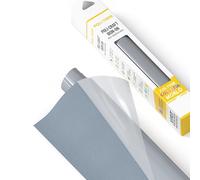 POLI-TAPE TUBITHERM® FLOCK - Transfert Avec Surface Veloutée pour Textiles - Film Floqué à Thermocoller pour Traceur T-shirts DIY - Gris - 30,5 cm x 61 cm