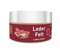 Poliboy Graisse pour cuir - Couleur neutre - Pour cuir lisse épais tanné naturel - Nourrit, protège et imprégné de lanoline et d'huile d'avocat - Pour chaussures, vêtements ou équipement de sport - 1