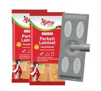 Poliboy Lot de 2 x 15 lingettes humides pour parquet stratifié avec embout