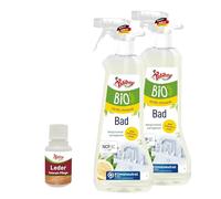 Poliboy Nettoyant de salle de bain bio - Dissout le calcaire, la saleté et les taches d'eau - Parfum citron - Végétalien - 2 x 500 ml - Avec échantillon de produit - Fabriqué en Allemagne