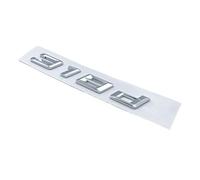 Police 316d 318d 320d 325d 328d 330d 335d GT ABS Chiffres Lettres emblème Compatible for BMW série 3 E90 E46 F30 Autocollant de Logo de Coffre de Voiture (Color : Silver 318d)