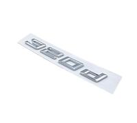 Police 316d 318d 320d 325d 328d 330d 335d GT ABS Chiffres Lettres emblème Compatible for BMW série 3 E90 E46 F30 Autocollant de Logo de Coffre de Voiture (Color : Silver 320d)