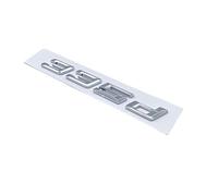 Police 316d 318d 320d 325d 328d 330d 335d GT ABS Chiffres Lettres emblème Compatible for BMW série 3 E90 E46 F30 Autocollant de Logo de Coffre de Voiture (Color : Silver 335d)