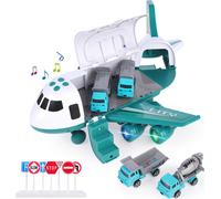 Police avion voiture jeu jouet ensemble avion jouet pour les garçons filles enfants, vert