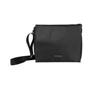 Police Borsa a Tracolla Uomo Nera, in PU, Messenger Bag con Texture 3D a Piramidi, Borsa Spalla Borsello Elegante e Casual