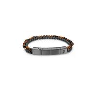 POLICE Bracelet 'Double Impact' marron, Taille 19 cm