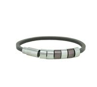 Police Bracelet Homme Sixpack Acier Inox Cuir PJ.22653BLC/02-19