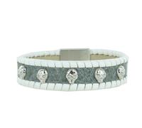 Police Bracelet Homme Spirit Acier Inox Cuir Pj.24410blgr/01-s