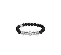 POLICE Bracelet Hommes Noir Perles de lave Bande extensible BOLT PEAGB2211232