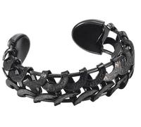 Police bracelet mod Crescent acier inoxydable IP noir réglable PJ20705BSB/02