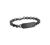 Police Bracelet pour homme noir Bracelet en acier inoxydable PJ26402BSU.02