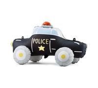 PartyDeco - Ballon en aluminium sur pied - Voiture de police - 90×41 cm - Remplissage d'air