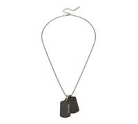POLICE Chaîne noir / argent, Taille 50 cm