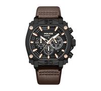 Police - Chronographe Norwood - Quartz Mouvement de Montre - Largeur du boîtier: 51.5 mm - Acier Inoxydable - Brown - 5 ATM