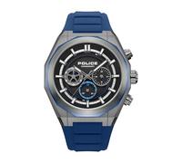 Police - Chronographe Steward - Quartz Mouvement de Montre - Largeur du boîtier: 52 mm - Acier Inoxydable - Blue - 5 ATM