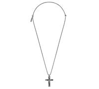 POLICE Contorto Collier pour homme en acier inoxydable 500 + 200 mm Gris