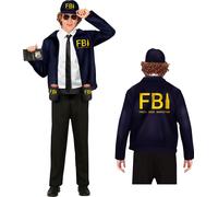 Police Costume Set inspecteur de la bière Carnaval Tenue Veste Casquette Créative, Taille : 52 - 54 (L) Couleur : Noir